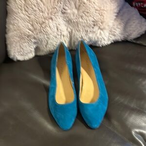 Talbots Blue Heels Elegant Design